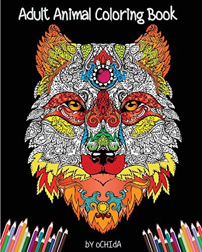 Cover for Adult Animals Coloring Book