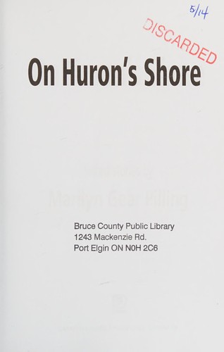 Cover for On Huron's shore