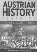 Cover for Austrian History Yearbook 2003 (Austrian History Yearbook)