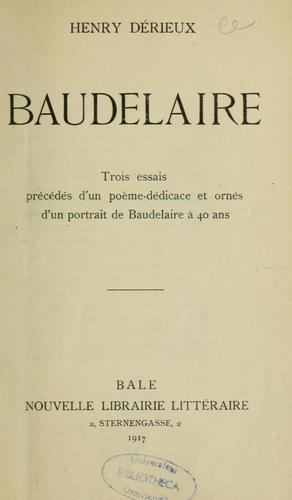 Cover for Baudelaire