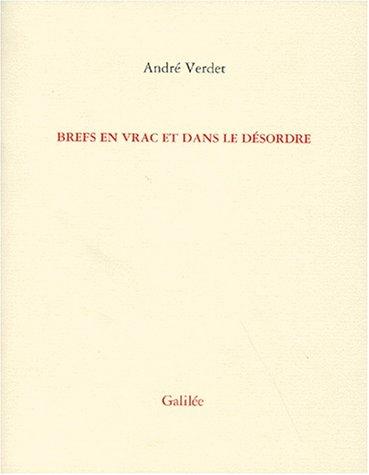 Cover for Brefs en vrac et dans le désordre