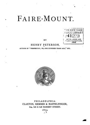 Cover for Faire-mount.