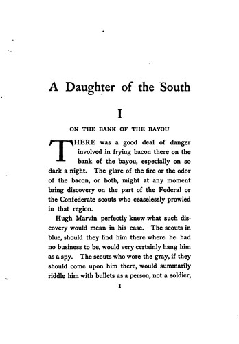 Cover for A Daughter of the South: A War's End Romance