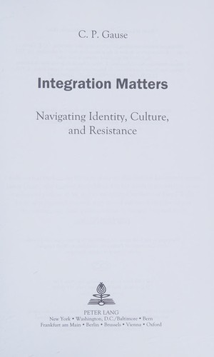 Cover for Integration matters
