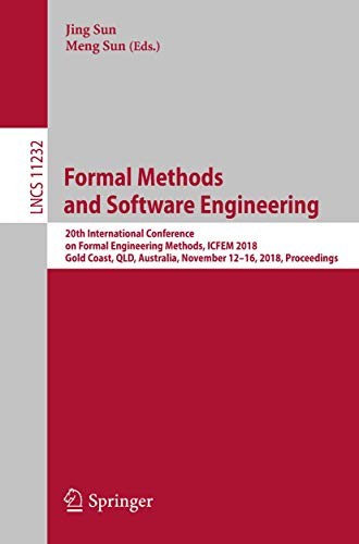 Cover for Formal Methods and Software Engineering