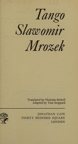 Cover for Tango (Cape Editions)