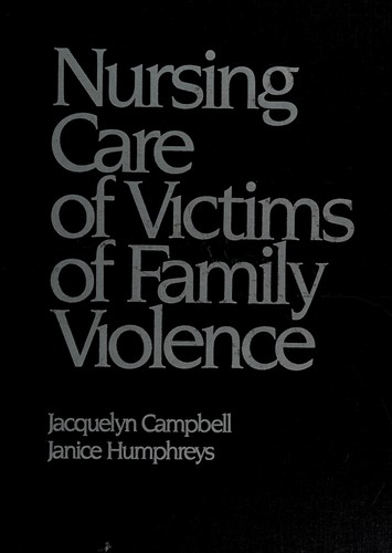 Cover for Nursing care of victims of family violence