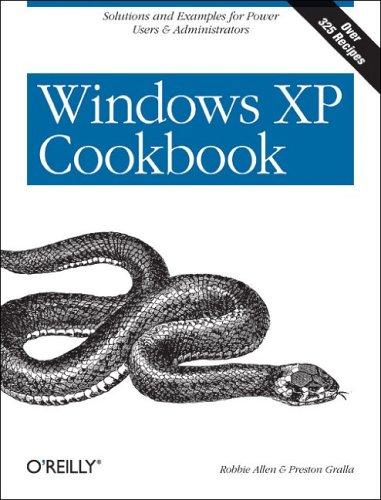 Cover for Windows XP Cookbook