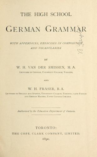 Cover for high school German grammar