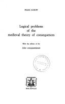 Cover for Logical problems of the medieval theory of consequences