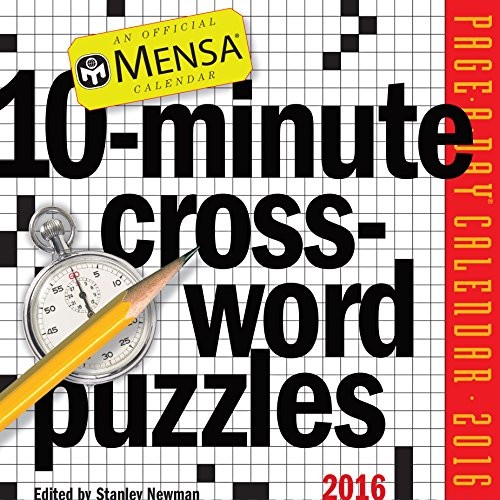Cover for Mensa 10-Minute Crossword Puzzles Page-A-Day Calendar 2016