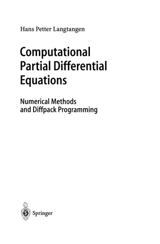 Cover for Computational Partial Differential Equations