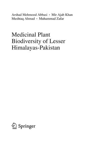 Cover for Medicinal plant biodiversity of Lesser Himalayas-Pakistan