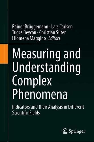 Cover for Measuring and Understanding Complex Phenomena