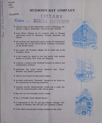 Cover for Hudson's Bay Company