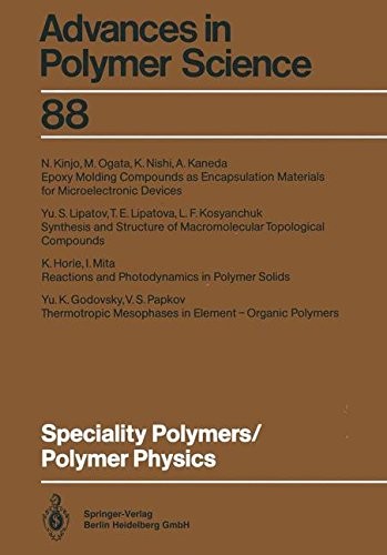 Cover for Speciality Polymers/Polymer Physics