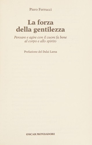 Cover for La forza della gentilezza