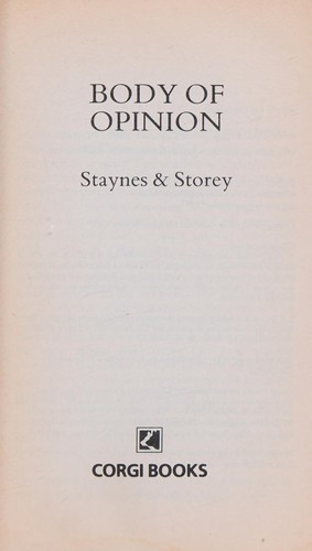 Cover for Body of opinion