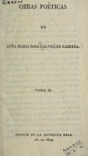 Cover for Obras poéticas