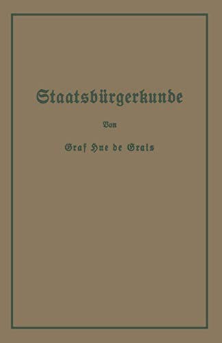 Cover for Staatsbürgerkunde