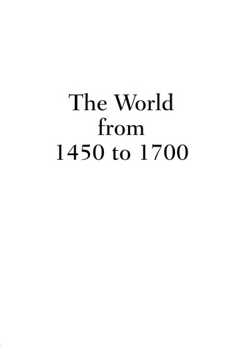 Cover for The world from 1450 to 1700