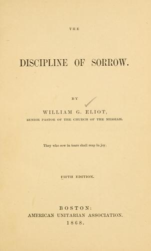 Cover for Discipline of sorrow