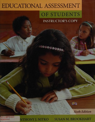 Cover for Educational assessment of students