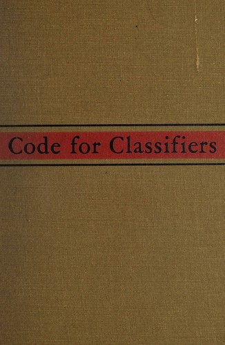 Cover for Code for classifiers