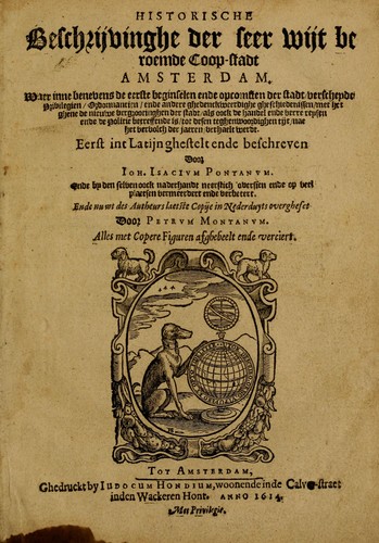 Cover for Historische beschryvinghe der seer wijt beroemde Coop-stadt Amsterdam