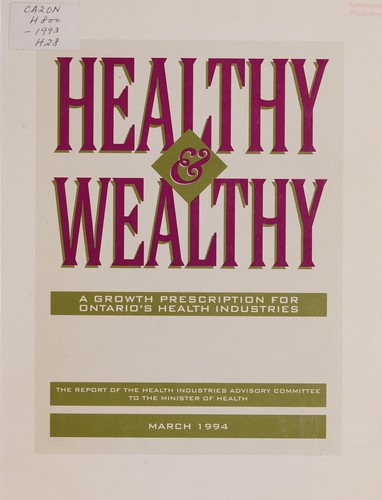 Cover for Healthy & wealthy