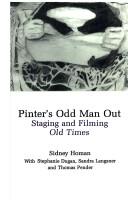 Cover for Pinter's odd man out