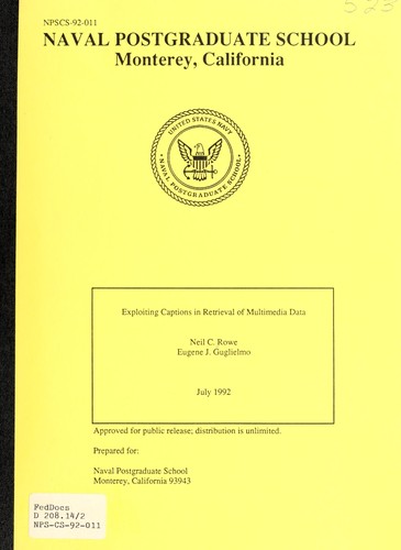 Cover for Exploiting captions in retrieval of multimedia data