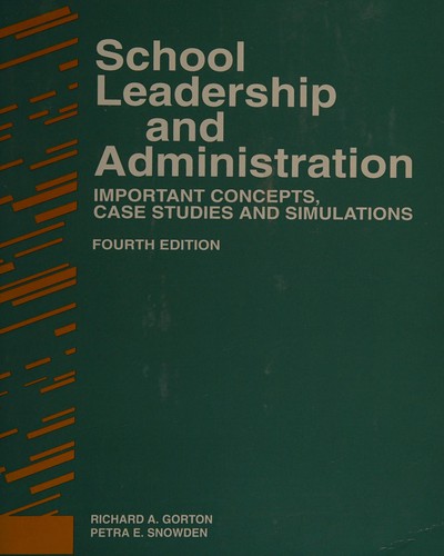 Cover for School leadership and administration