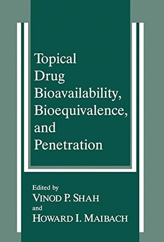 Cover for Topical Drug Bioavailability, Bioequivalence, and Penetration