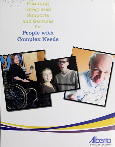 Cover for Planning integrated supports and services for people with complex needs
