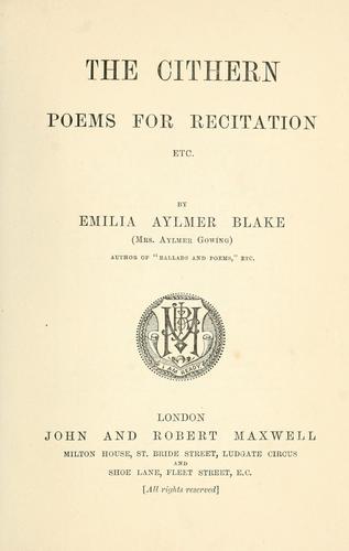 Cover for The cithern