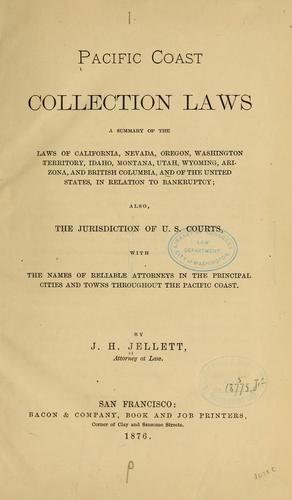 Cover for Pacific coast collection laws