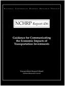 Cover for Guidance for communicating the economic impacts of transportation investments