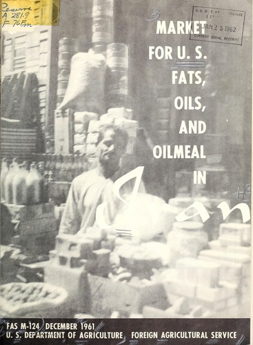 Cover for Market for U.S. fats, oils, and oilmeal in Iran