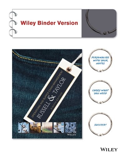Cover for Operations and Supply Chain Management 8e Binder Ready Version + WileyPLUS Registration Card