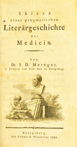 Cover for Skizze einer pragmatischen Liter©Þrgeschichte der Medicin