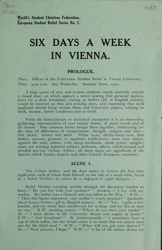 Cover for Six days a week in Vienna