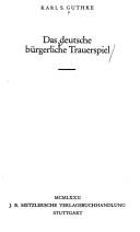 Cover for Das deutsche bürgerliche Trauerspiel