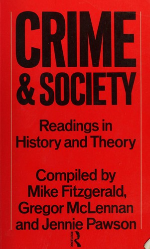 Cover for Crime and society