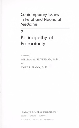 Cover for Retinopathy of prematurity