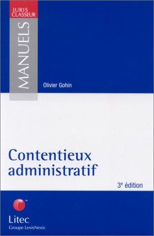 Cover for Contentieux administratif