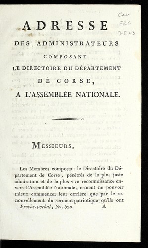 Cover for Adresse