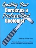 Cover for Guiding your career as a professional geologist