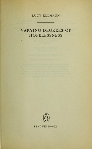 Cover for Varying degrees of hopelessness