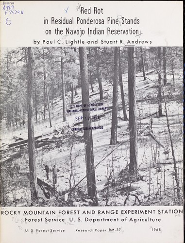 Cover for Red rot in residual ponderosa pine stands on the Navajo Indian Reservation